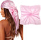 AWAYTR 35" Large Square Satin Head Scarf - Silk Hair Scarf Square Hair Bandanas Large Scarf Sleeping Head Wraps for Women...