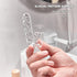 Self Adhesive Hooks 8 Pcs Acrylic Hook Wall Hooks for Bathroom Kitchen Office Sticky Hooks for Door Closet Decorative Wall Hanger Waterproof Home ...