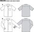 Burda Style Sewing Pattern 6349 - Men's Shirt with Collar, A(36-38-40-42-44-46-48-50)...