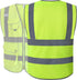 JKSafety 9 Pockets Class 2 High Visibility Zipper Front Safety Vest With Reflective Strips,Meets ANSI/ISEA Standard (Large, 150-Yellow)...