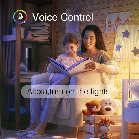 Beantech Smart Bulb, WiFi Light Bulbs, Color Changing Light Bulb, Smart Light Bulbs Work with Alexa & Google Assistant, A19 RGB Alexa Light Bulb, ...
