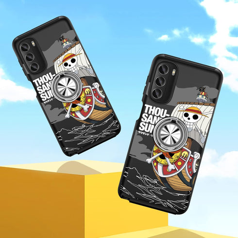 Joyleop for Moto G Stylus 5G 2022 Phone Case Cute Cartoon Anime Print Phone Cover for Girls Kids Pretty Girly with Ring Holder Stand Magnetic Mili...