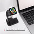 Macally Apple Watch Charger Stand for Series Ultra, 9, 8, 7, 6, 5, 4, 3, 2, 1, SE (44mm, 42mm, 40mm, 38mm) - Sleek iWatch Apple Watch Stand Dock -...