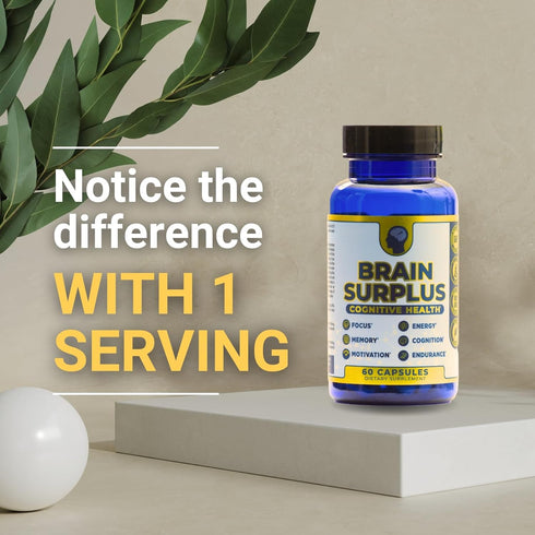 Nootropic Supplement for Memory, Focus, Energy: with Lions Mane, Ginkgo Biloba, Alpha GPC, Vitamin B12 Non GMO, Vegan, Gluten Free...