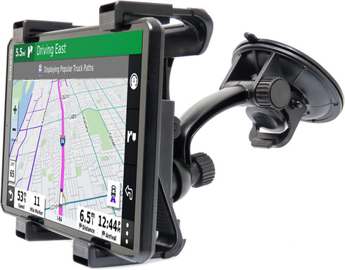 Car Truck GPS & Tablet Windshield Mount, Suction Cup Holder with Adjustable Bracket, Fits Device and Magnetic Mount, Compatible with 7 Inch Garmin...