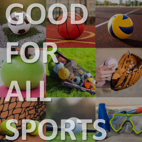 Extra Large Sports Ball Bag Mesh Soccer Ball Bag Heavy Duty Drawstring Bags Team Work for Holding Basketball, Volleyball, Baseball, Swimming Gear ...