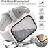 Miimall Compatible for Apple Watch Series 9 41mm Case with Built-in Glass Screen Protector, Hard PC Shockproof Anti-Scratch Waterproof Bumper Case...