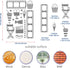 BENECREAT Movie Projector Pattern Stainless Steel Stencils, 5.5x7.5inch Movie Tape Popcorn Ice Cream Pattern Painting Template Journal Tool for Wo...
