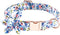 Dog Collar with Flower, Cute Floral Dog Collar for Small Medium Large Girl Female Puppy Pet with Adjustable Safety Metal Buckle and D Ring...