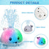 ZHENDUO Rechargeable Baby Bath Toys, Light Up Bath Toys Spray Water Bath Toy, Sprinkler Bathtub Toys for Toddlers Kids Boys Girls, Pool Bathroom T...