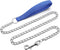 Chain Leash Metal Dog Leash Chrome Plated with Soft Padded Handle for Medium Dogs.(M, Blue Handle)...