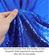 Pardecor Sequin Fabric by The Yard - Glitter Mesh Fabric, Little Mermaid Design, Sparkle Cloth (1 Yard, Royal Blue)...