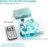 Natural Fluorite String Lights Raw Crystal Decorative Lights Healing Cluster Lit 20 LEDs 6.5ft with Remote Control, Hanging Ornaments Decor Batter...