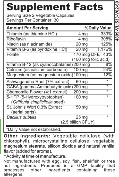 DrFormulas Mood Boost Probiotics with Stress B Complex Vitamins for Kids, Women, Men | Nexabiotic Supplement with Ashwagandha Capsules, St Johns W...