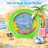 EASTROCK 10 Inch Ocean Drum Sea Sound Drum Percussion Instrument Wave Bead Drums Ocean Surf Effect Fish Graphic Sea Drum for Kids Children Baby...