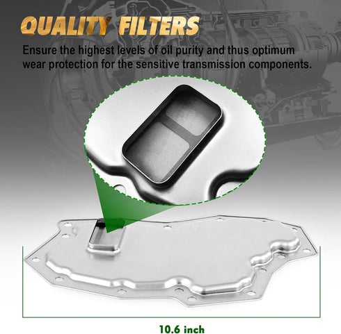 Automatic Transmission Filter Kit with Gasket Replacement for 02-15 Xterra TITAN Frontier Armada Pathfinder 350Z QX56 Q45 M45 M35 G37 G35 FX45 FX3...