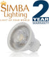 Simba Lighting LED GU10 5W Dimmable Spot Light Bulb (6 Pack) Halogen 50W Replacement MR16 Shape for Accent, Recessed, Track Lighting, 38° Beam Ang...