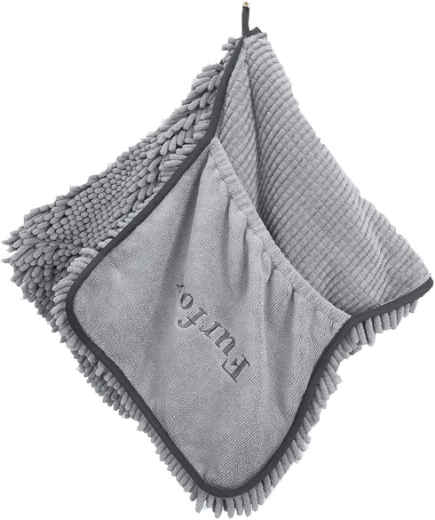 Absorbent Dog Towel, Microfiber Quick Drying Towel Machine Washable with Hand Pockets Pet Towel for Medium Large Dog 35 x 15''...