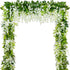HANDIC Wisteria Garland 5pack 33Ft Artificial Fake Wisteria Vine Hanging Flowers Fake Vines Plants...