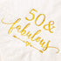 Crisky 50 and Fabulous Cocktail Napkins Gold for Women 50th Birthday Decorations, 50th Birthday Bevergae Dessert Table Supplies, 50Pcs, 3-Ply...