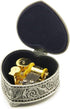 Wingostore Emboss Alloy Metal Music Box Wind Up and Golden Movement Music Box for Christmas/Birthday/Valentine's Day (HearShapedMetalYMSS, You are...