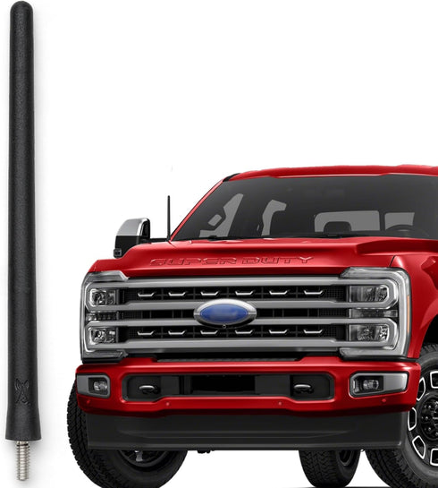 AntennaMastsRus Short Antenna Replacement for Ford F-350 | F450 (2017-2025) USA Stainless Steel Threading, Car Wash Proof, Enhanced Reception 6 3/...