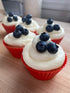 Fox Run Red Silicone Muffin and Cupcake Liners, Set of 12 Standard Size Wrappers...