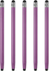 MECCANIXITY 5pcs Stylus Pens for Touch Screens Dual Rubber Tips Capacitive Stylus Universal Tablet Pen Sensitivity Precision, Purple...