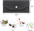 Cash Envelope Wallet, PU Leather Cash Envelope, Reusable Waterproof Budget Envelope for Man and Women (Black)...