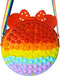 Big Pop Purse It, Pop Bag for Girls Crossbody, Large Shoulder Handbag, Messenger Bag with Strap Minnie, Gifts for Kids (Rainbow 1pc)...