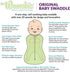 Woombie Simply Baby Swaddling Blanket - Soothing Cotton Swaddle, Wearable Blanket, Pink Blush, 0-3 Months...
