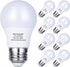 8 Pack A15 LED Bulbs 60W Equivalent, 3000K Soft White, 6.5W Dimmable LED Light Bulb, A15 LED Appliance Light Bulb 6.5W for Ceiling Fan, Home Light...