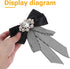 ABOOFAN Big Bow Tie Ribbon Brooch Rhinestone Crystal Ladies Girl Bowknot Bow Tie Suit Shirt Tie Pins Necktie Jabot Collar for Women Uniform (Black...