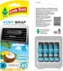 LITTLE TREES Car Air Freshener Vent Wrap Provides Long-Lasting Scent, Invisibly Fresh. Caribbean Colada, 16 count, 4-Packs...