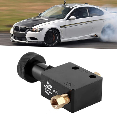 Brake Proportioning Valve, Aluminium Alloy Universal Brake Proportional Valve Adjustable In Line Disc Drum Brakes 150PSI?1200PSI Pressure Range, U...