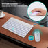 Ultra-Slim Bluetooth Keyboard and Mouse Portable Mini Wireless Keyboard Rechargeable 7-Color Backlit for Apple iPad iPhone Samsung Tablet iPhone S...