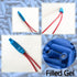 Low Votage Wire B Connectors with Filled Gel for Telephone Alarm Wire Crimp Bean Splice, Wet Blue 100pcs + Dry White 100pcs...
