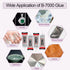 4 PCS 110ml B7000 Glue Clear with Precision Tip, Clear Glue Rhinestones Glue for Craft, Multipurpose Waterproof Stong Bond Jewelry Glue for Phone ...