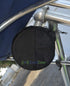 Marine Wakeboard Tower Speaker Covers for 8” Round Speakers – 210T Polyester with Silver UV Coating – Water-Resistant, Double-Stitched with Drawco...
