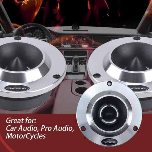 4'' Tweeters, 300watts,4 Ohm Ferrite tweeters for car audio,Titanium Film Aluminium Panel Bullet tweeters speakers,Pair...