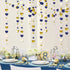 52Ft Valentines Day Party Decorations Navy Blue Gold Love Heart Garland Royal Blue Gold Hanging Streamer Banner for Anniversary Mothers Day Bachel...