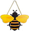 MACLARONX Wooden Bumble Bee Decor 12" Large Honey Bee Cutouts Wall Sign Crafts for Porch front door Home Patio Yard Garden Home Decorations...
