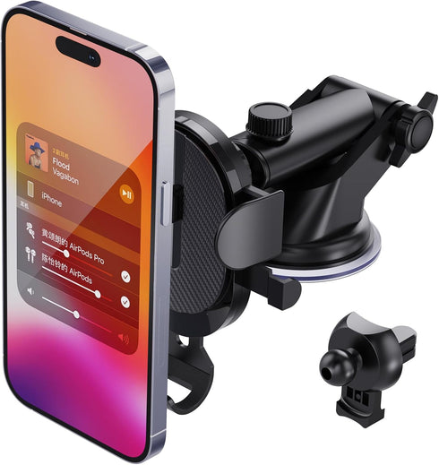 Car Phone Holders for Your Car Phone Holder Mount Windshield Universal Car Mount Phone Stand Car Accessories Cell Phone Car with Cup Base&Telescop...