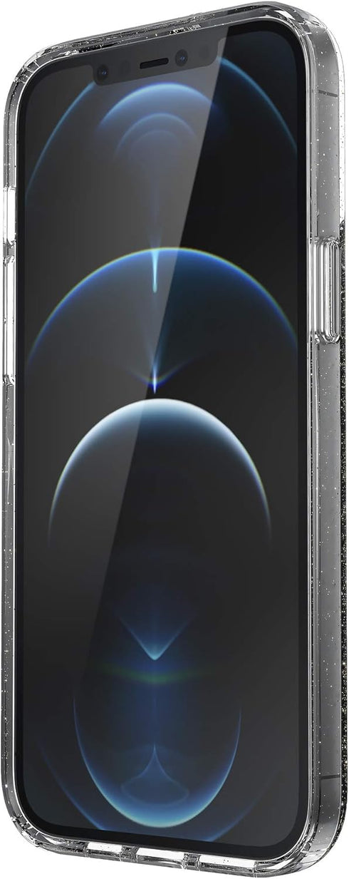 Speck Products Gemshell Glitter iPhone 12 Pro Max Case, Clear/Clear with Gold Glitter (137611-9221)...