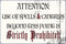 RPG Game Room 12" x 8" Sign Attention Spells and Cantrips Prohibited Role Playing Gamer Decor Board game Table Top Game Garage Man Cave Wall Art...