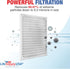 LifeSupplyUSA True HEPA Filter Replacement Compatible with Hunter 30925 HEPAtech Air Purifier...