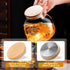 PARACITY Glass Teapot Stovetop 20 OZ/600ml, Borosilicate Clear Tea Kettle with Bamboo Lid, Glass Tea pot with Removable Filter Spout, Teapot Bloom...