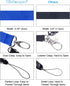 Wisdompro Office Lanyard, 5pcs 23 inch Polyester Neck Strap with Oval Clasp and Detachable Buckle for Phones, Camera, USB, Key, Keychain, ID Name ...