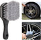 Car Wheel Brush Tire Brush Wheel Cleaner Brush for Car Rim, Soft Bristle Cleaning Brush Car Wash Brush Clean Tires & Wheel Releases Dirt and Road ...
