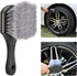 Car Wheel Brush Tire Brush Wheel Cleaner Brush for Car Rim, Soft Bristle Cleaning Brush Car Wash Brush Clean Tires & Wheel Releases Dirt and Road ...